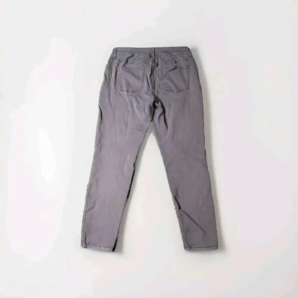 Maurices Womens Size L - R Maroon Gray Skinny Denim Jeans - Picture 2 of 9